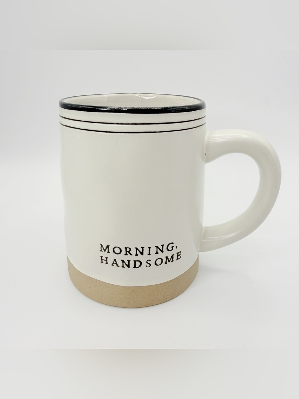 Hearth & Hand with Magnolia Stoneware Cream Colored Morning, Handsome Mug 20oz